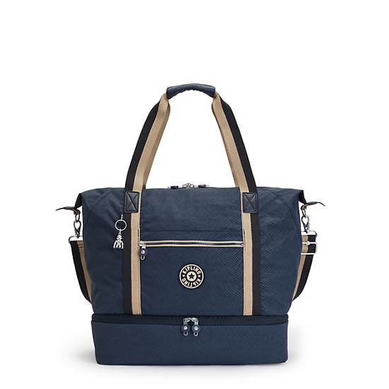 Sacs Fourre Tout Kipling Art M Weekender Printed Bleu | FR 1775JP